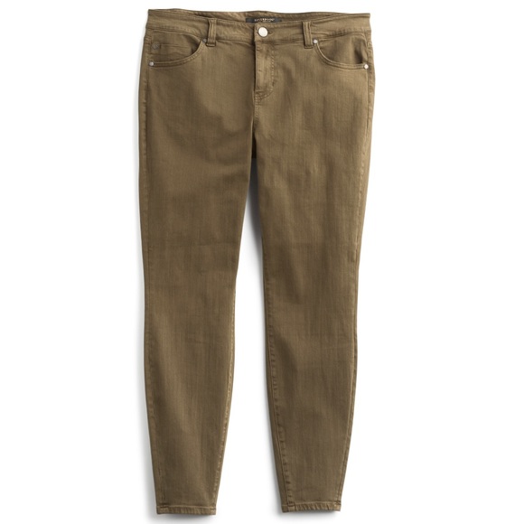 Liverpool Jeans Company Denim - LIVERPOOL Kaylee Colored Olive Skinny Jean